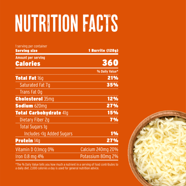 Organic Four Cheese Burrito - Image 2