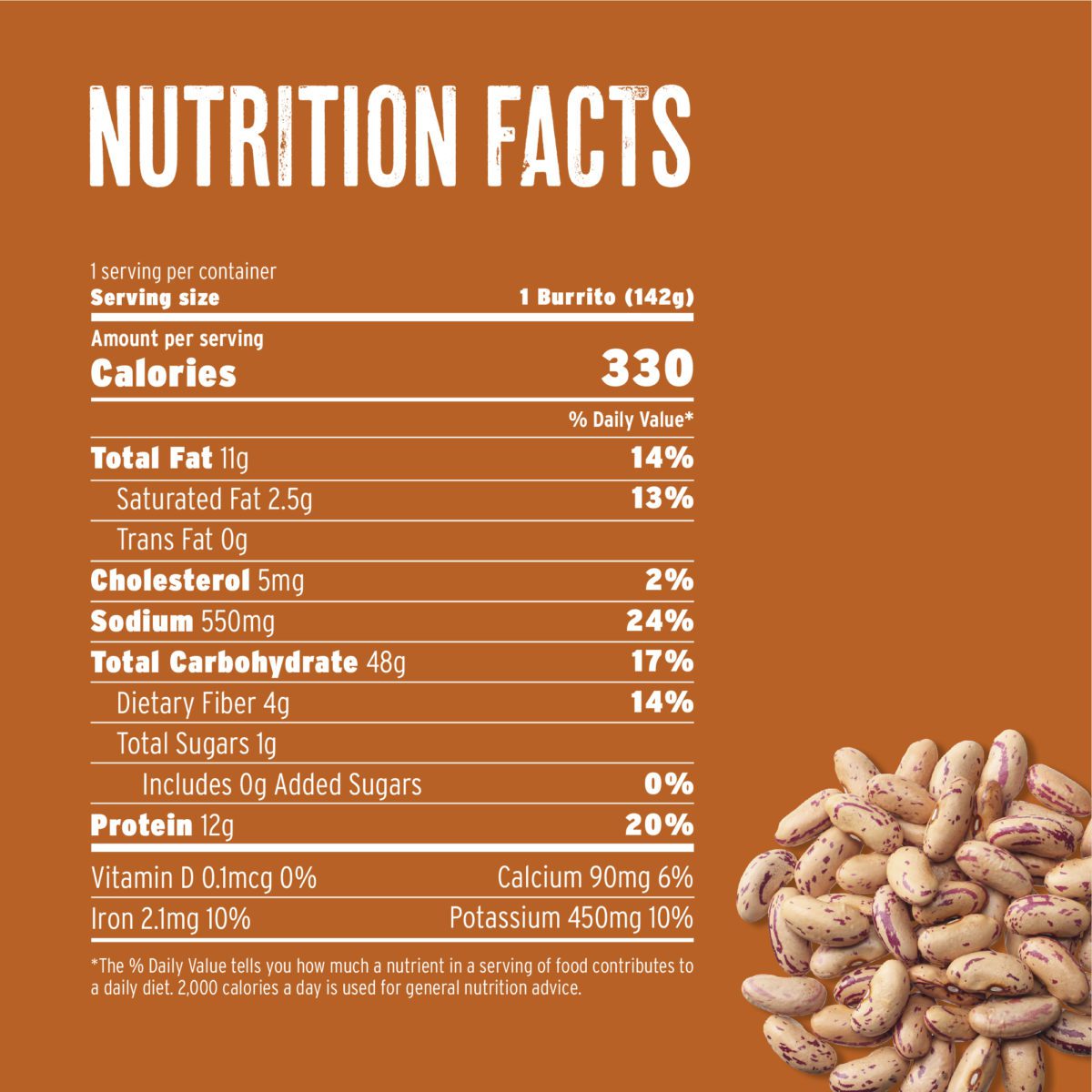 Organic Bean & Cheese Burrito | Red's All Natural