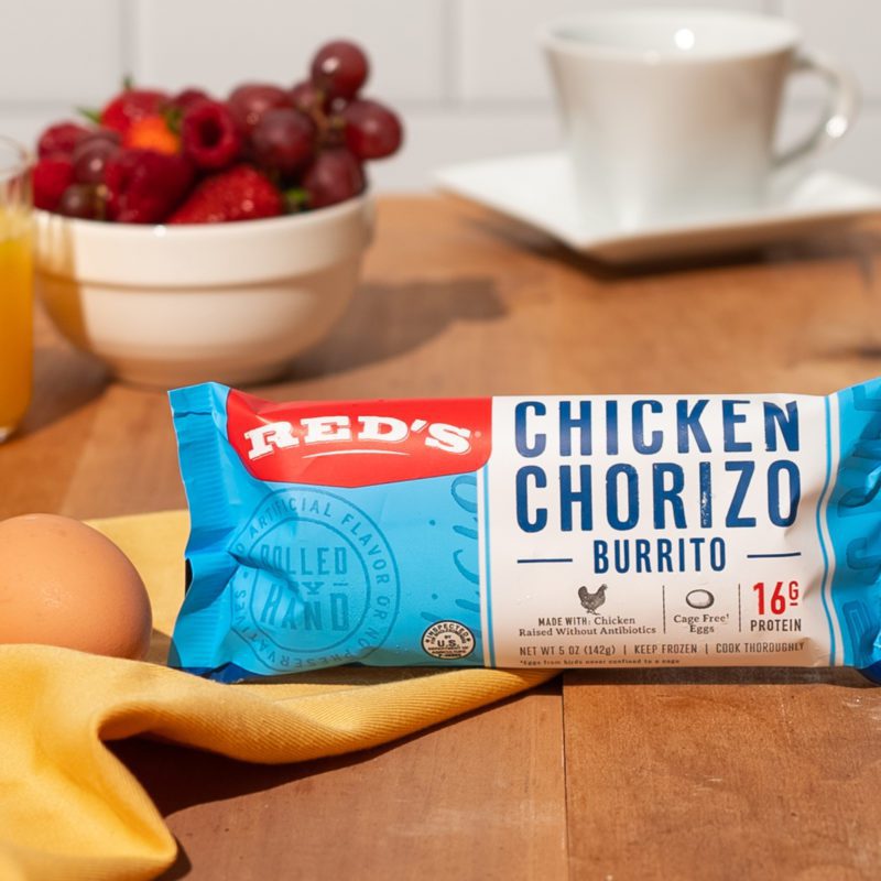 Chicken Chorizo Breakfast Burrito Red's All Natural