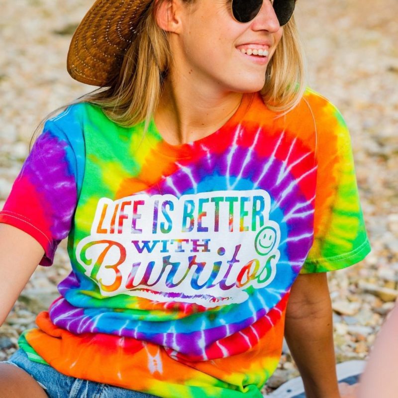 Adult Tie Dye Burritos Shirt