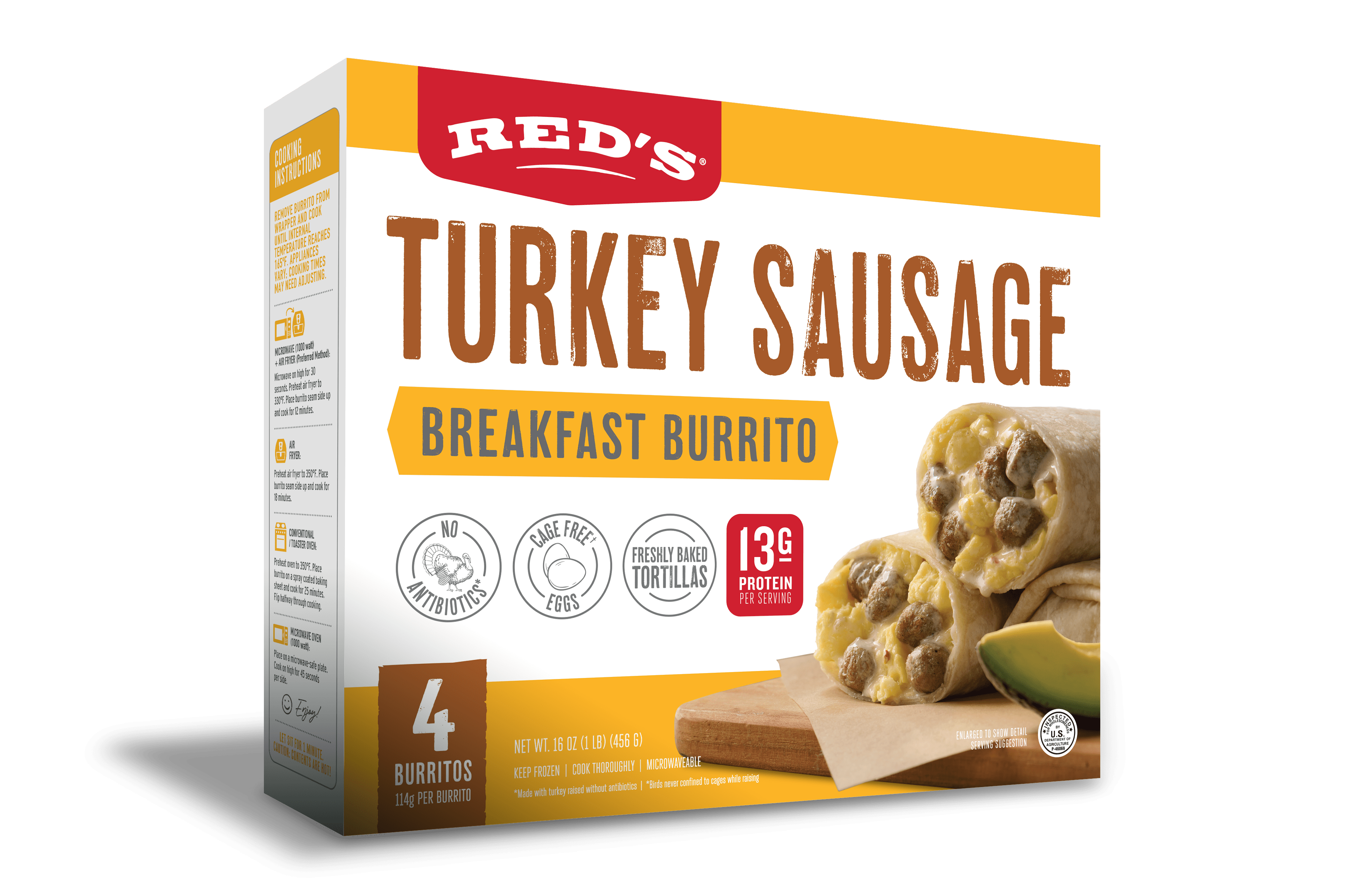 Turkey Sausage Breakfast Burrito 4-Pack