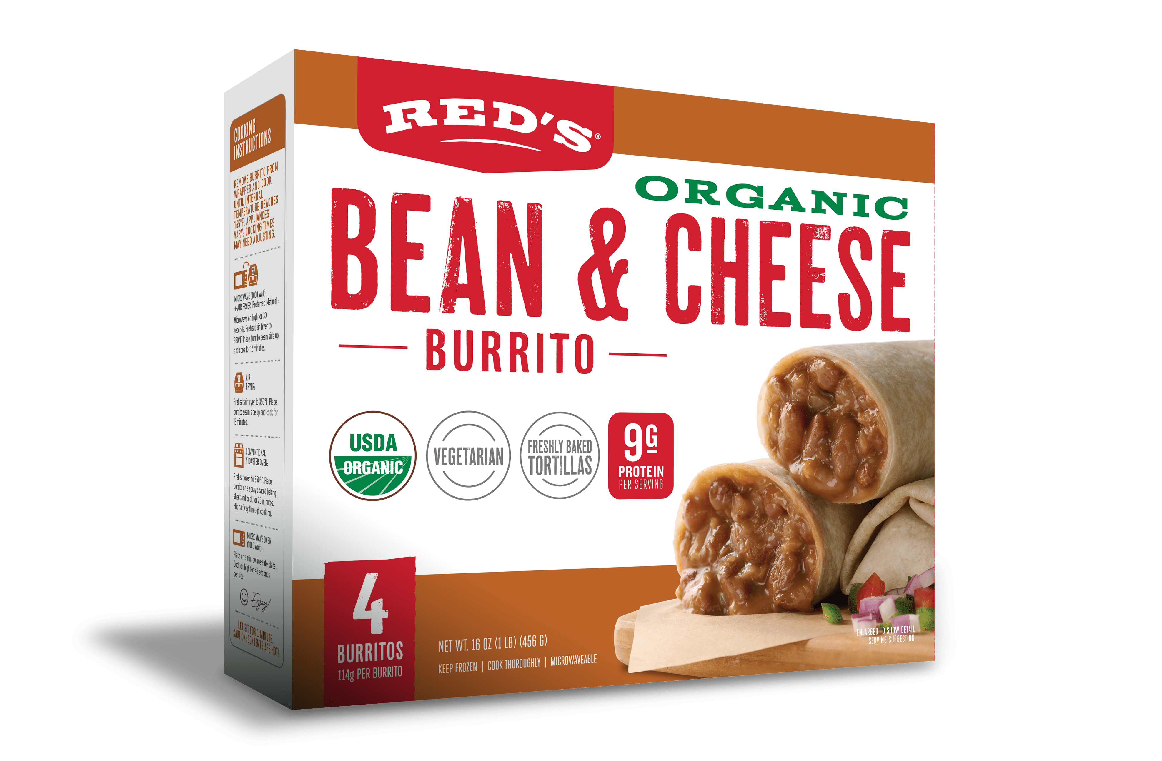 Organic Bean & Cheese Burrito 4-Pack
