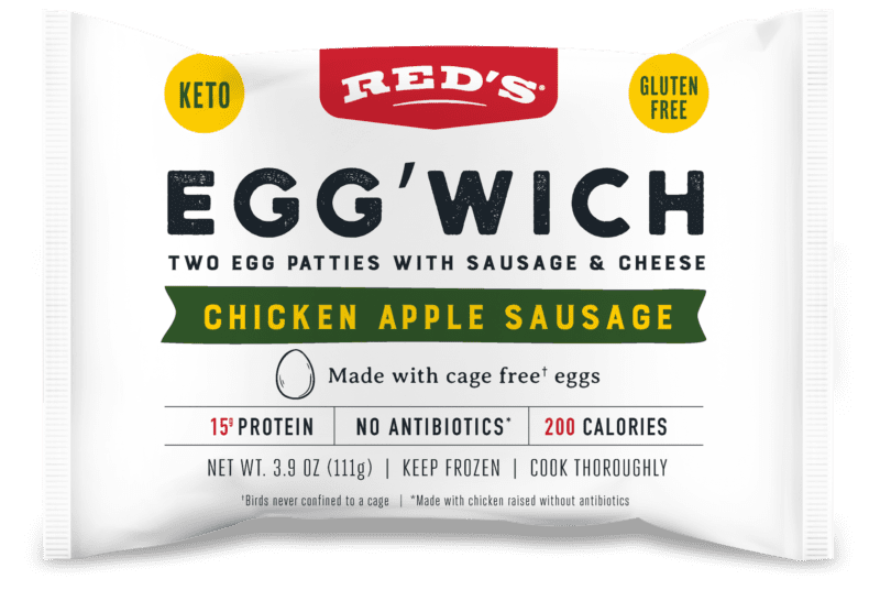 Chicken Apple Sausage Egg'Wich Front 15G