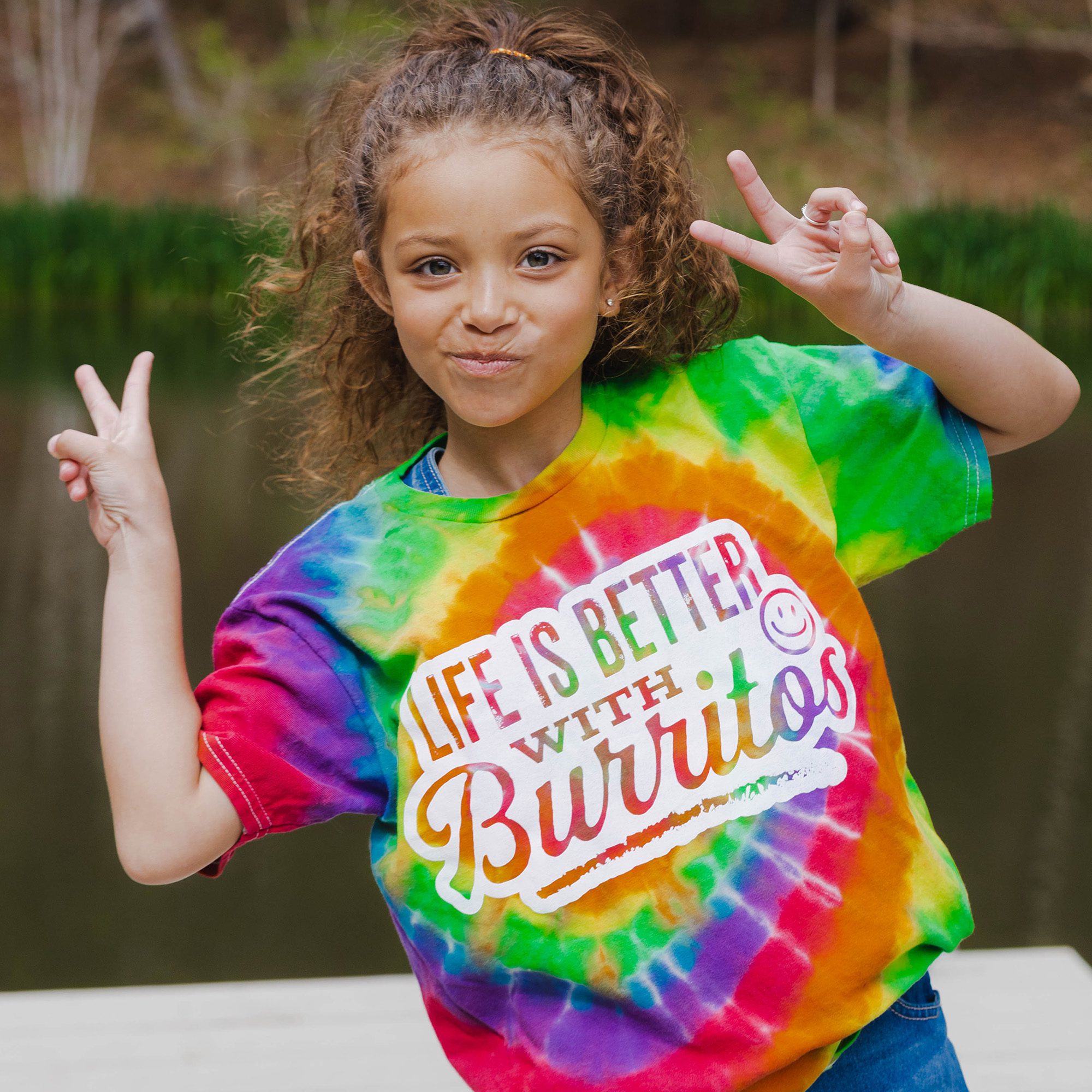 Red's Youth Tie Dye T-Shirt Lifestyle 1