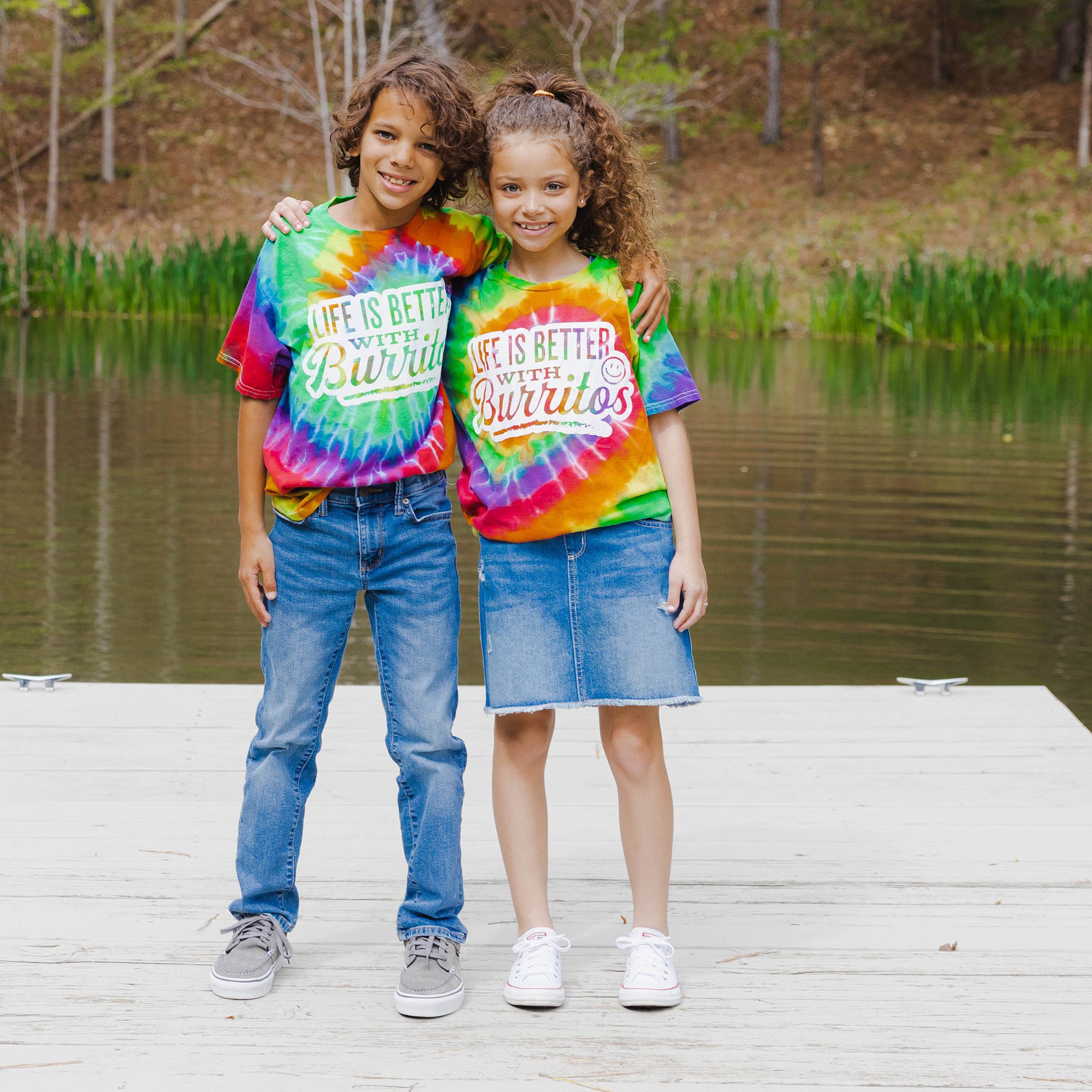 Red's Youth Tie Dye T-Shirt Lifestyle 2