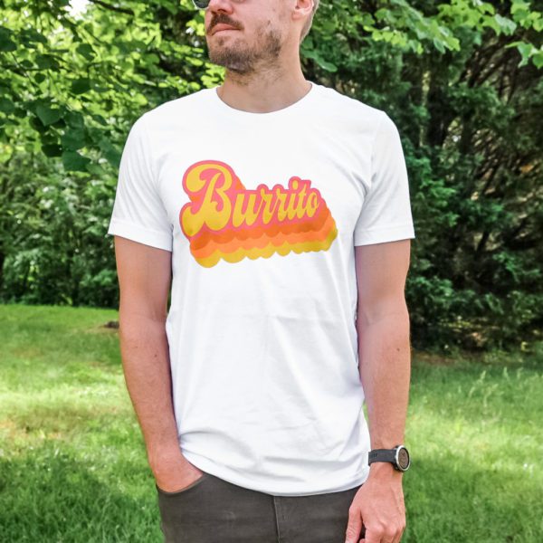 Retro Burrito T-shirt Front