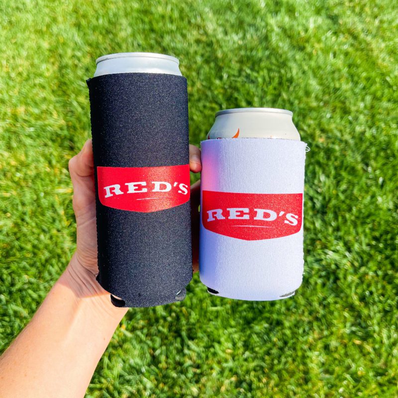 Black & White Koozies Lifestyle Grass