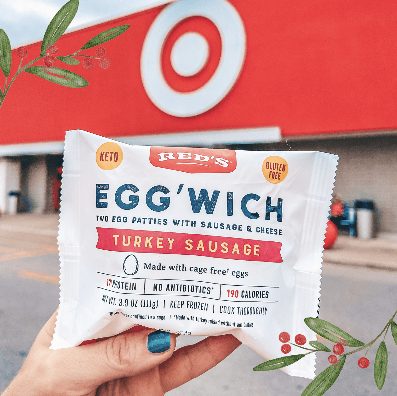 Target Holiday Egg'Wich Holly