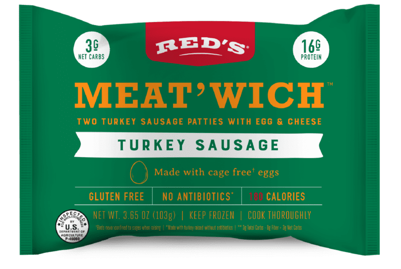 Turkey Sausage Meat'Wich Front