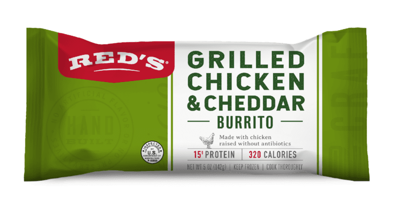 Grilled Chicken & Cheddar Burrito Front