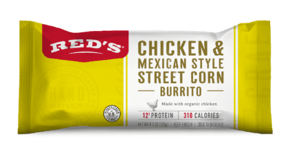 Chicken Mexican Street Corn Burrito Front