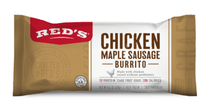 Chicken Maple Sausage Breakfast Burrito Wrapper