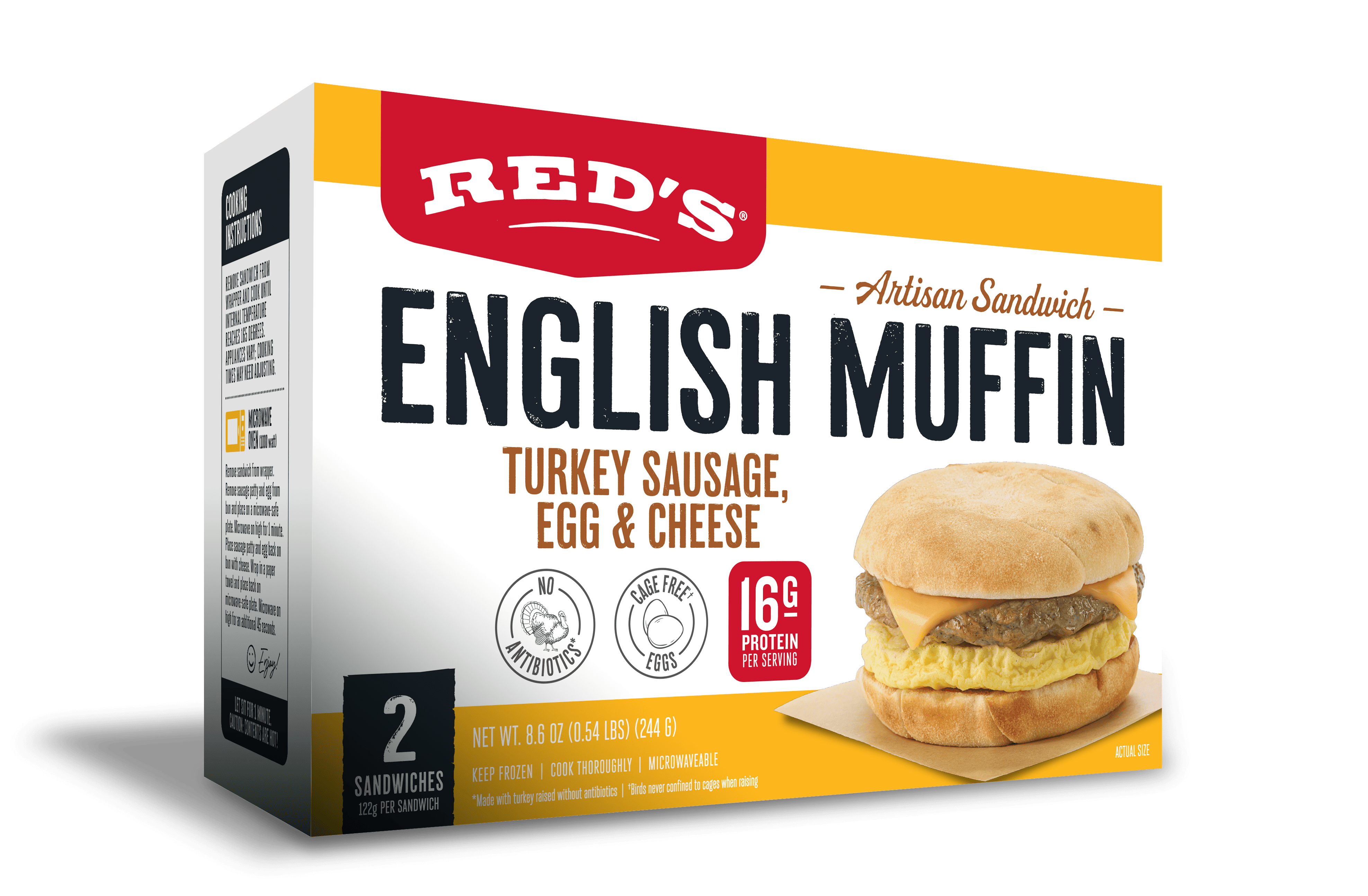 Turkey Sausage english muffin 2-pack