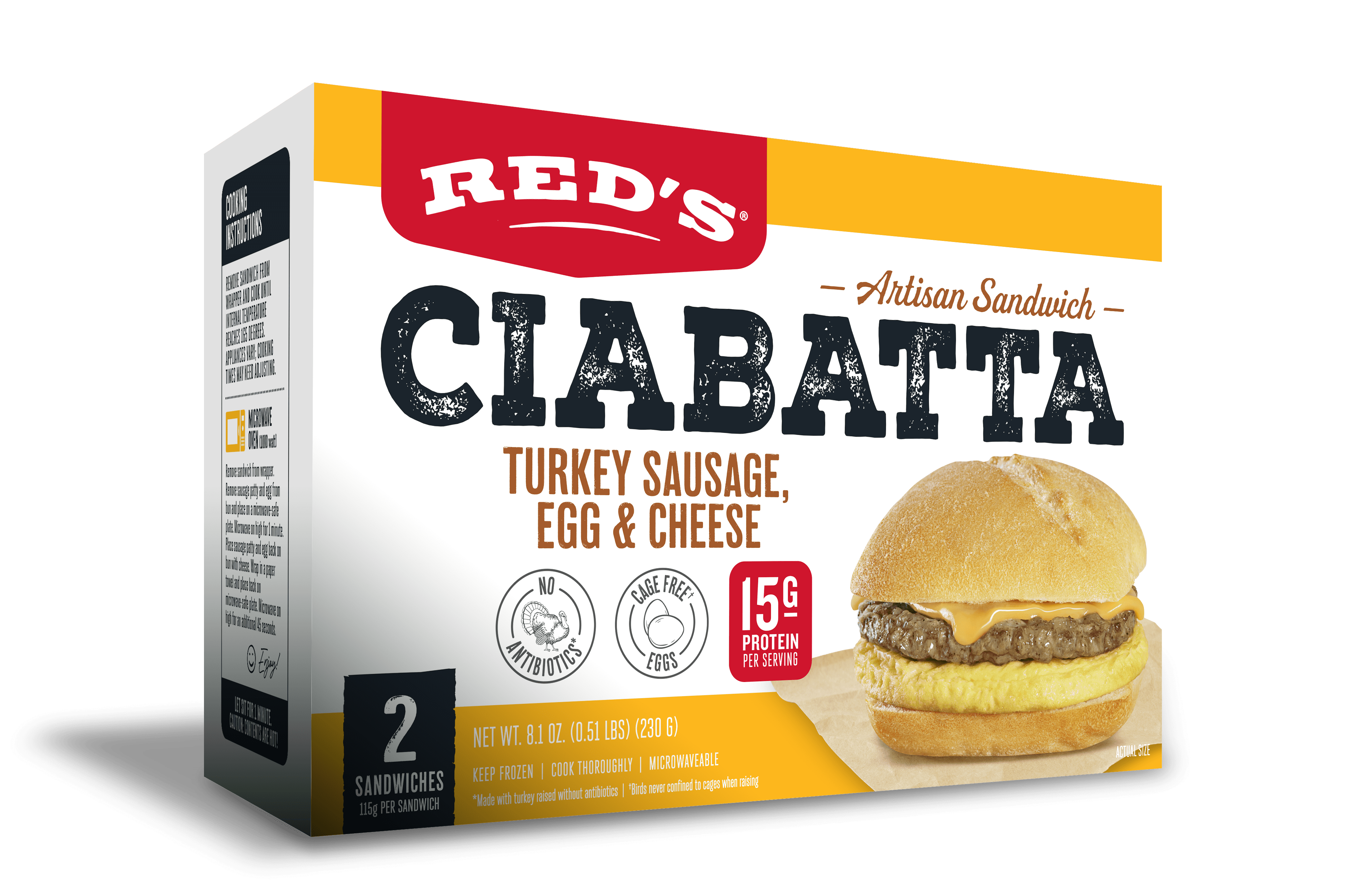 Turkey Sausage Ciabatta 2-pack
