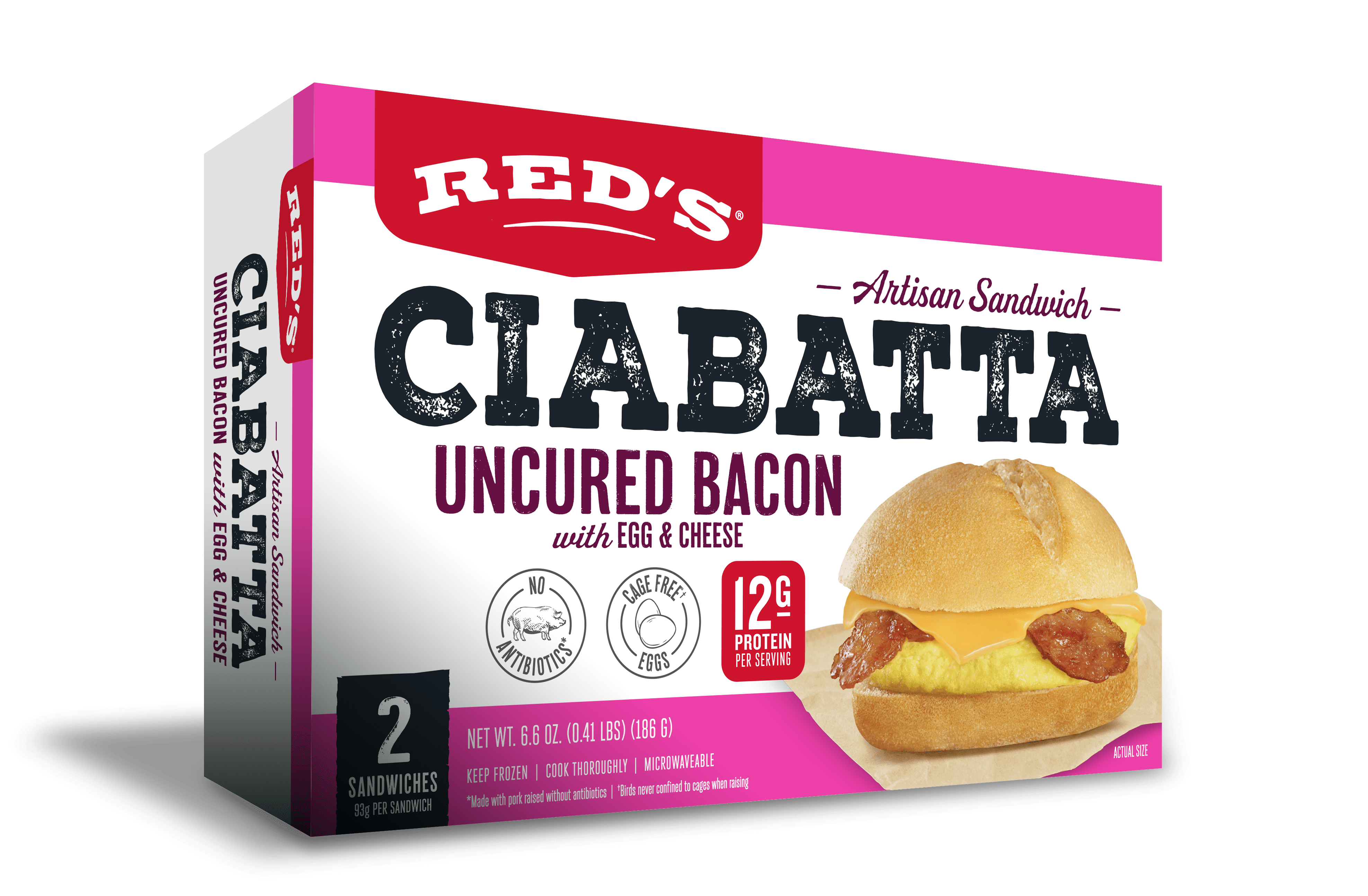 Uncured Bacon Ciabatta 2-Pack