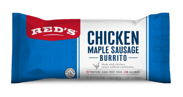 Chicken Maple Sausage Breakfast Burrito