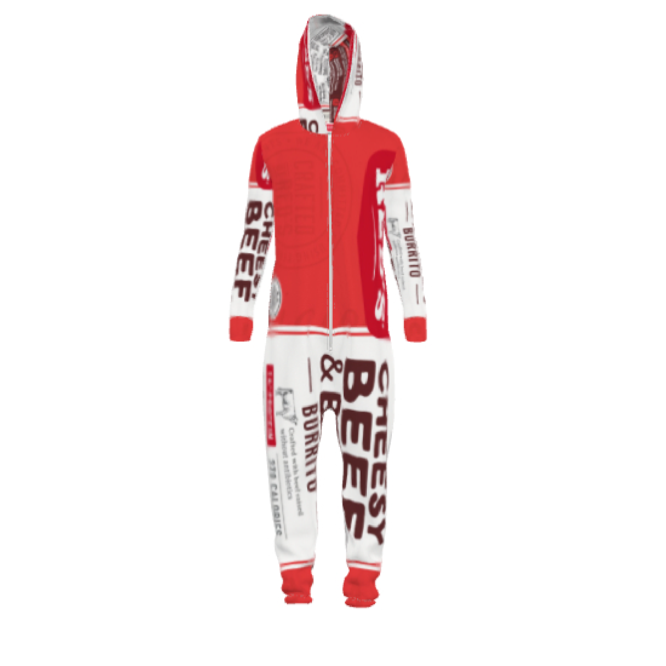 Cheesy beef & bean onesie